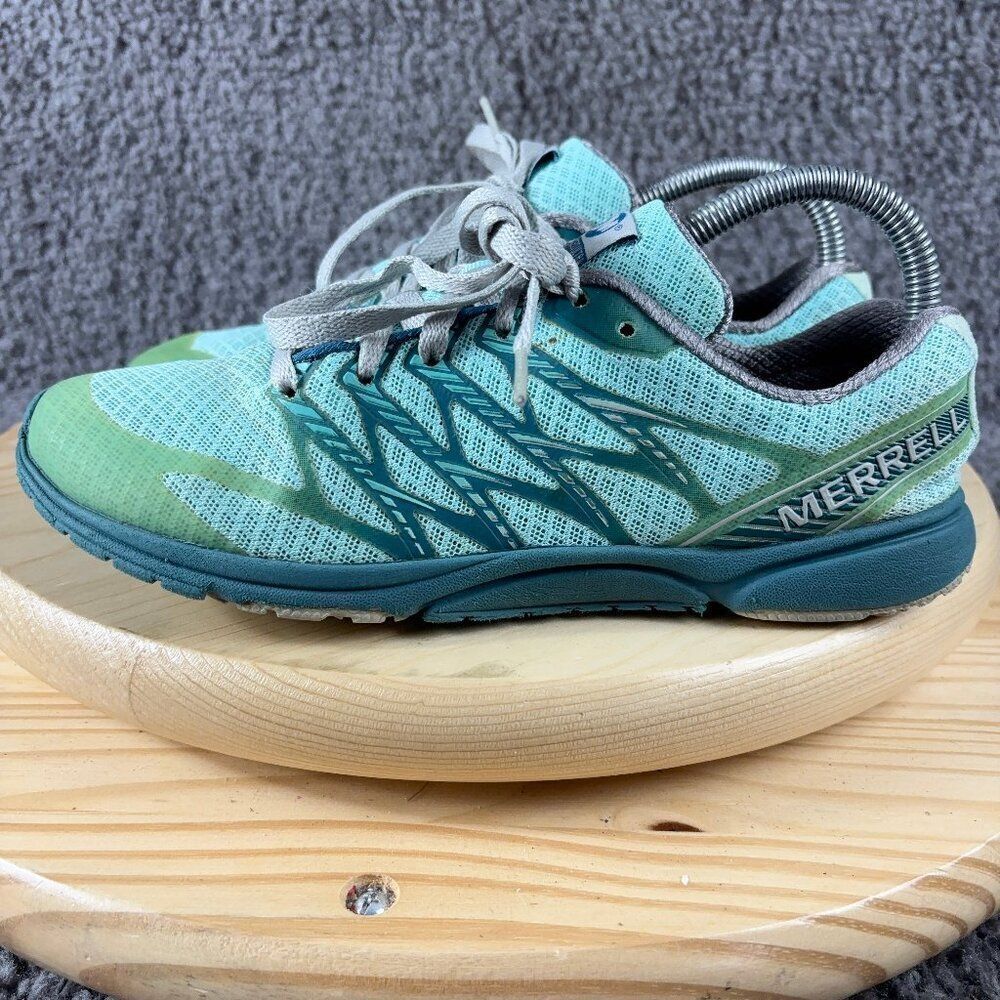Merrell Bare Access Arc Trail Running Shoe Womens Size 7.5 Teal Outdoor Sneaker
